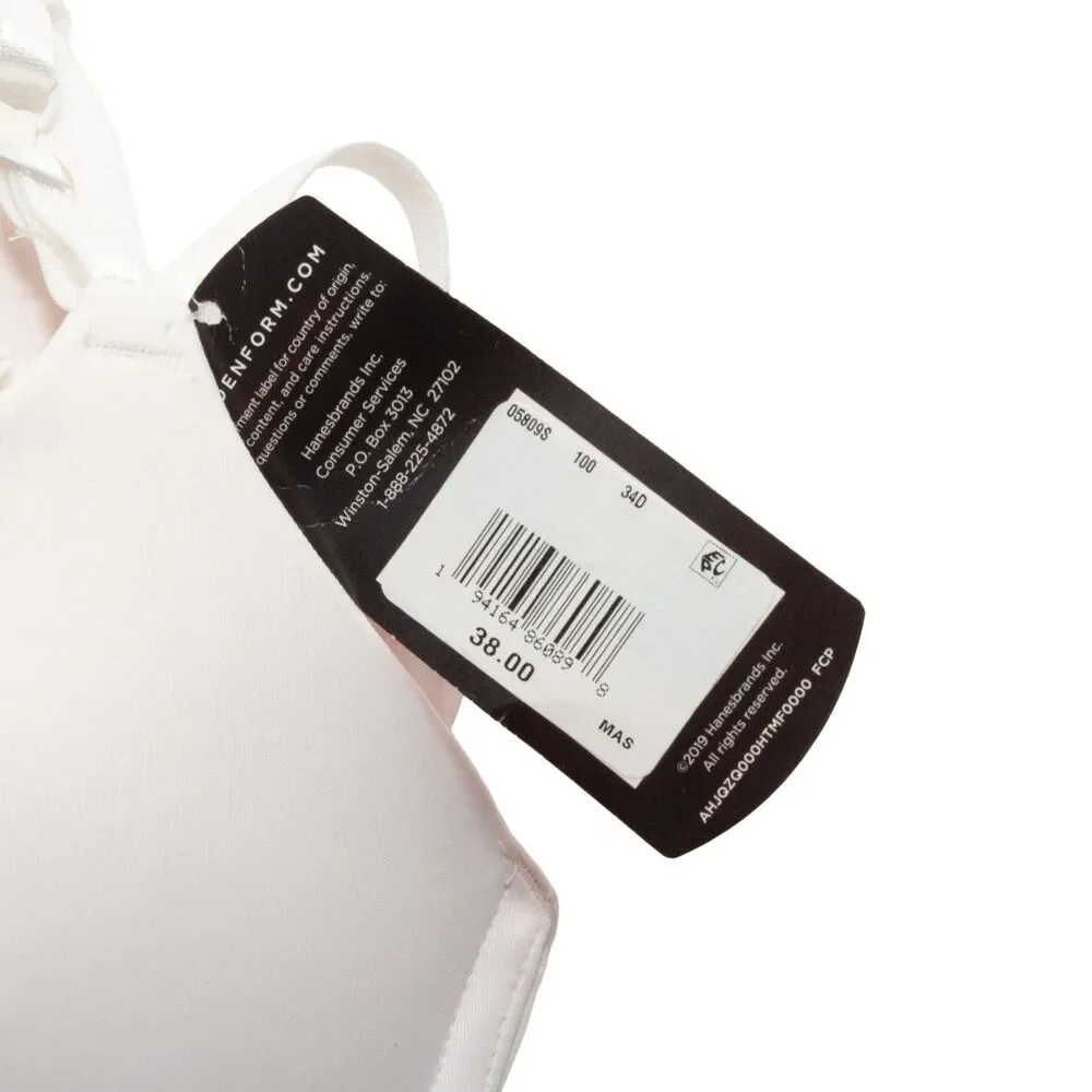 Maidenform 34D Women's Shaping Support Underwire Bra White New With Tags - Picture 6 of 6